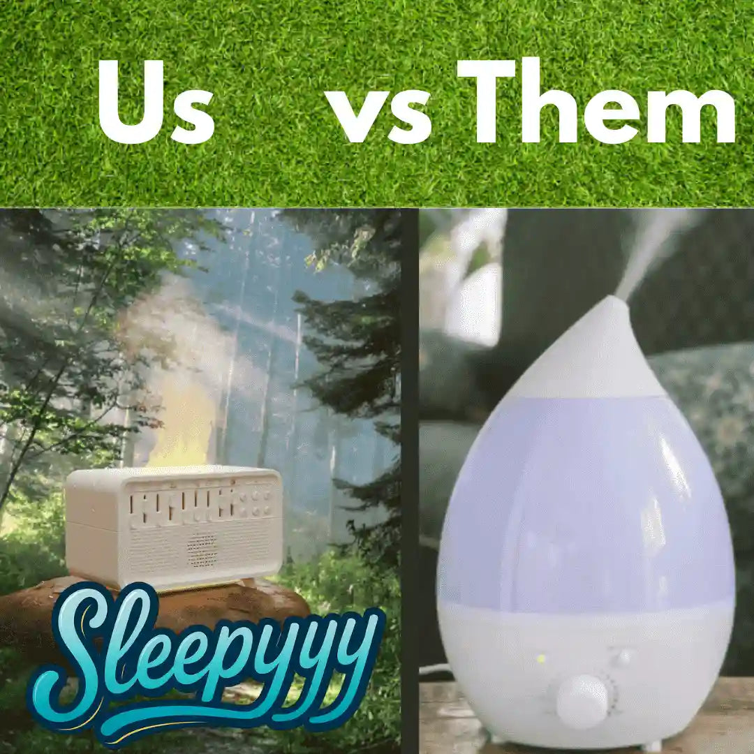 Sleepyyy DreamMist™ 3-in-1 White Noise Humidifier with 8 Nature Sounds